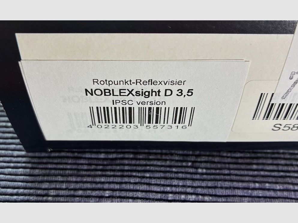 Verkaufe Noblex Sight II plus IPSC D 3.5