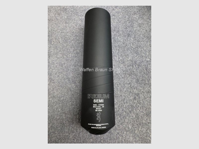 SOUND MODERATOR IRIDIUM, SEMI, MAX .30 THR M14x1
