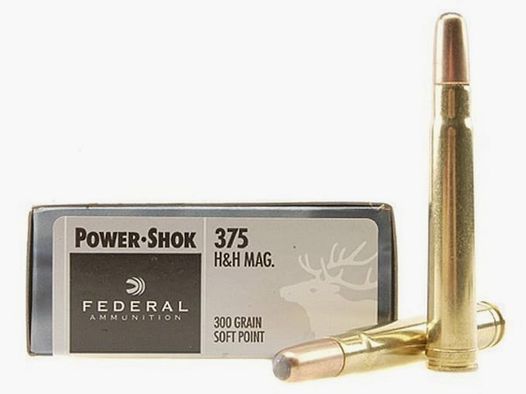 Federal Power-Shok .375 H&H Mag. 300GR JSP 20 cartouches
