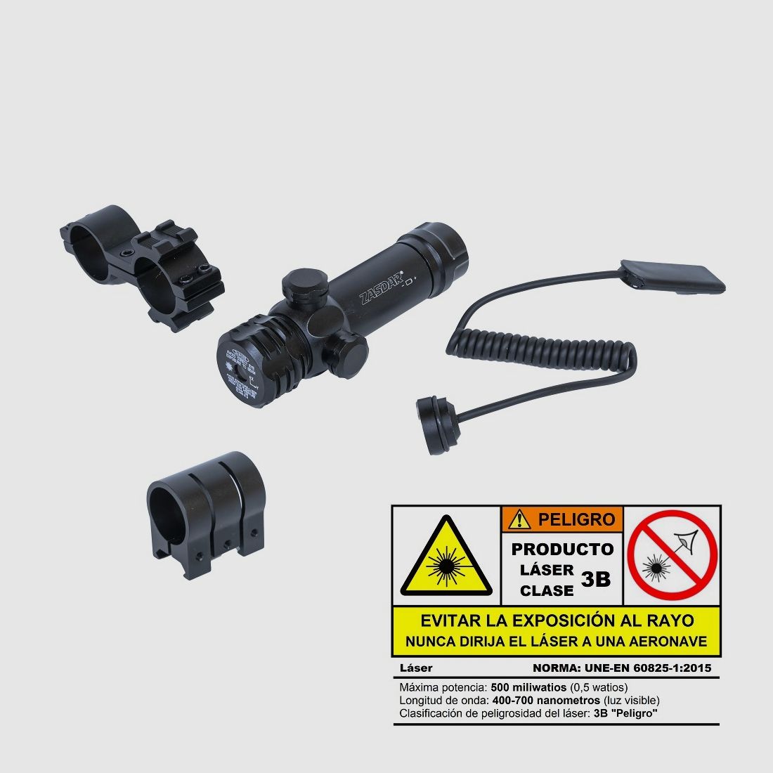 Kit Laser + Pulsante Zasdar – Classe 3B