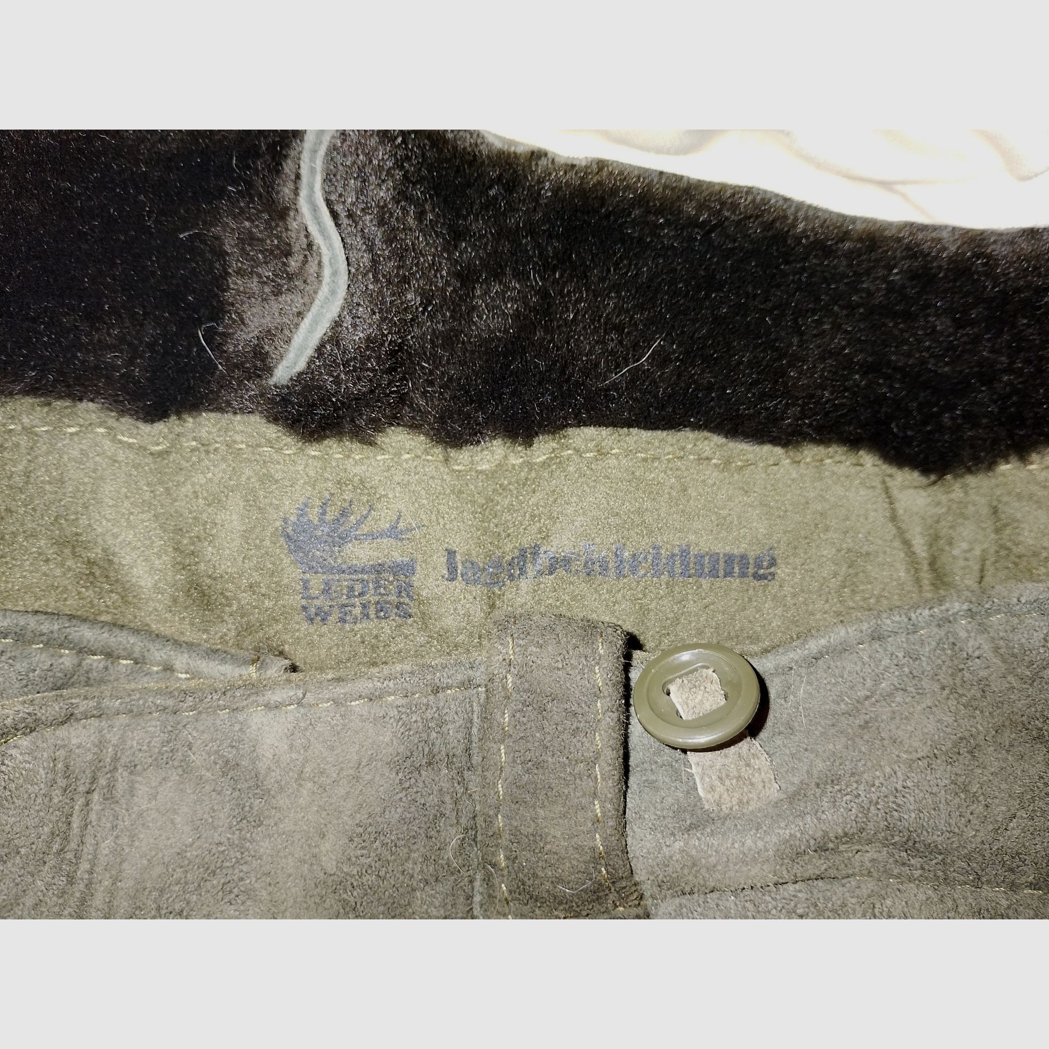 Qualitative Ansitzhose - Hersteller Leder Weiß