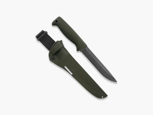 Peltonen Knives M95 Ranger Puukko Sissipuukko FJP136 PTFE Beschichtung Kunststoffscheide grün OD