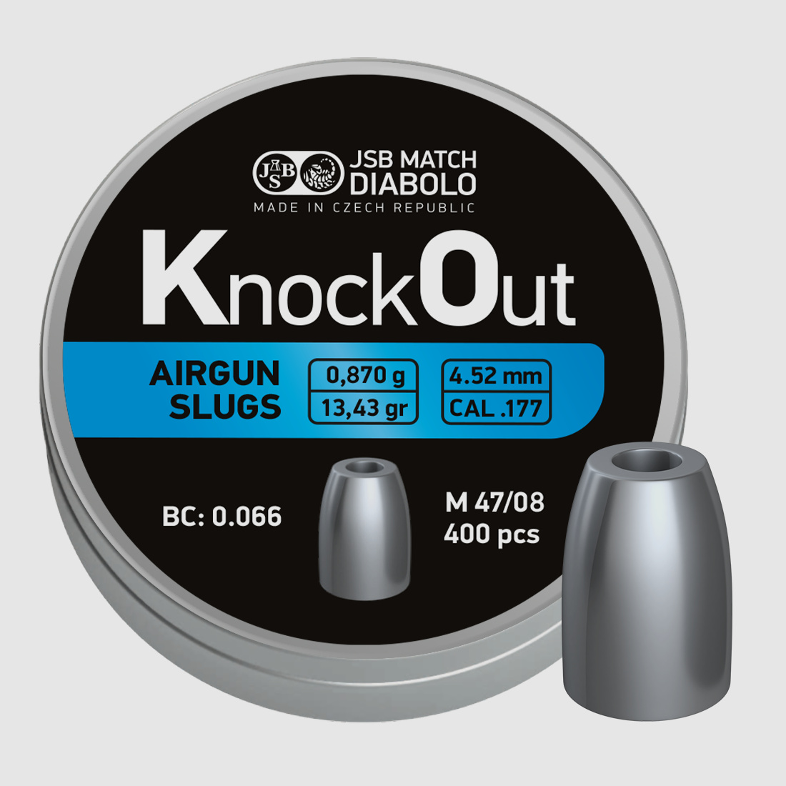JSB Knockout Slug, 4,5mm, 0,87g,