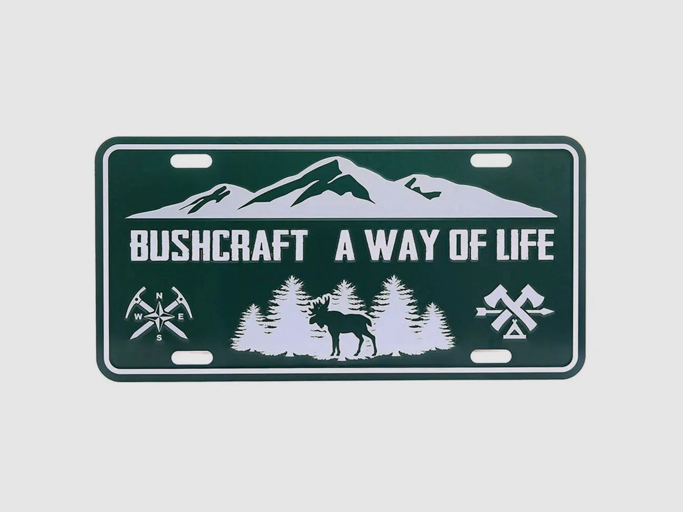 101 INC 101 Inc. Nummernschild Bushcraft