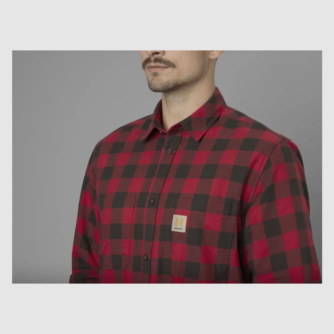 Härkila Camisa Escandinava (Cuadro Rojo)