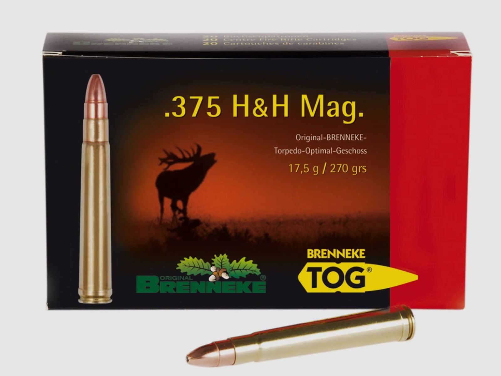 Brenneke 2005545 .375 H&H Mag. TOG 17,5g/270grs. 20St.