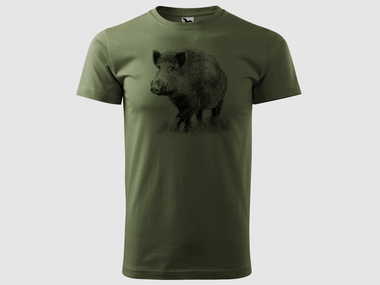 T-shirt sanglier vert - Logo, image 1 sur 2