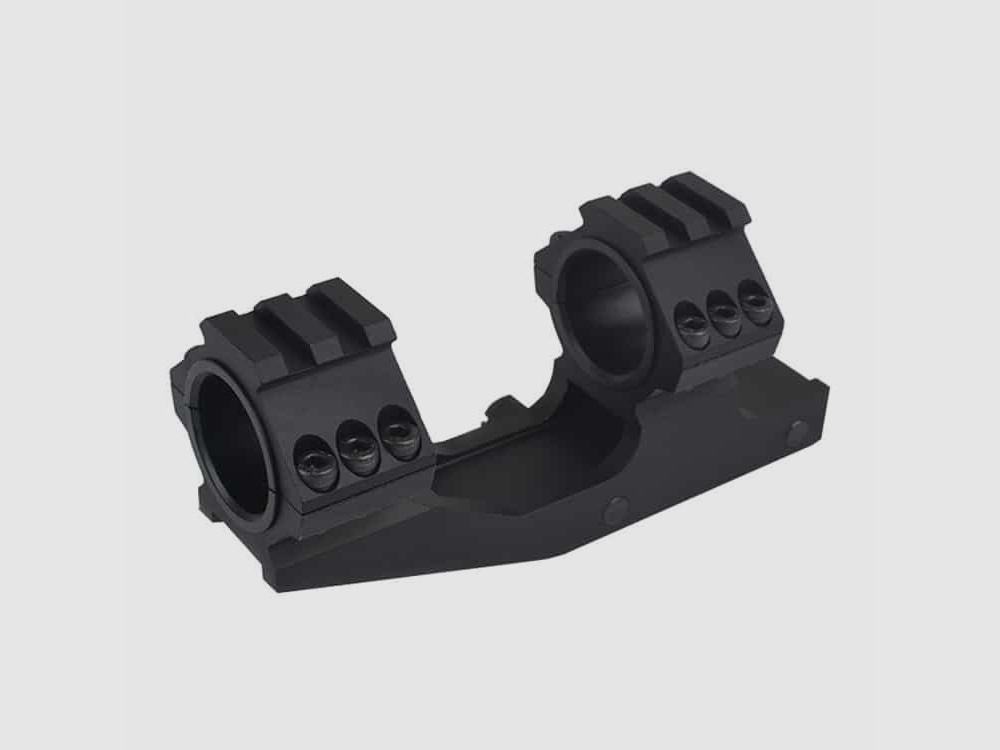 Aim-O scope mount base with top rail