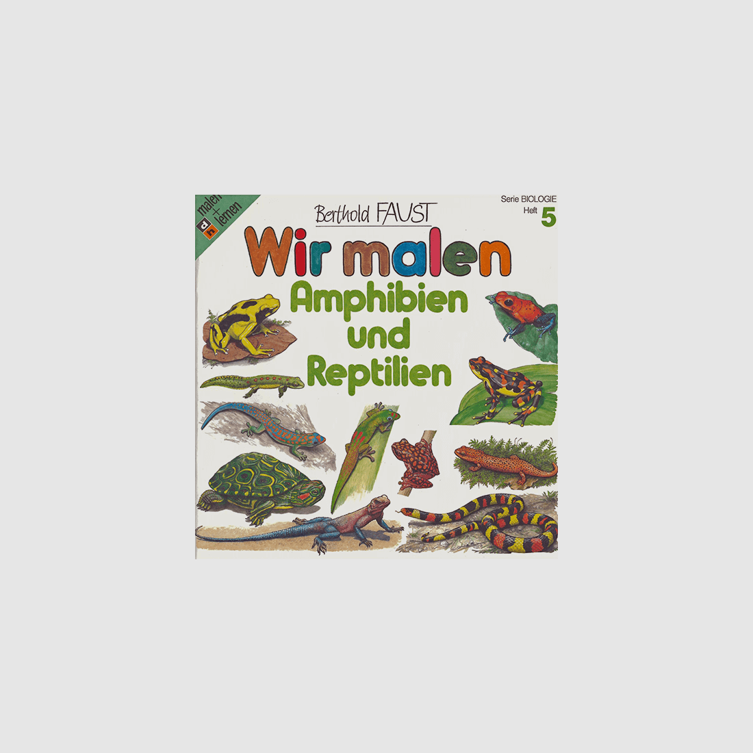 Malbuch 5 "Wir malen - Amphibien und Reptilien"