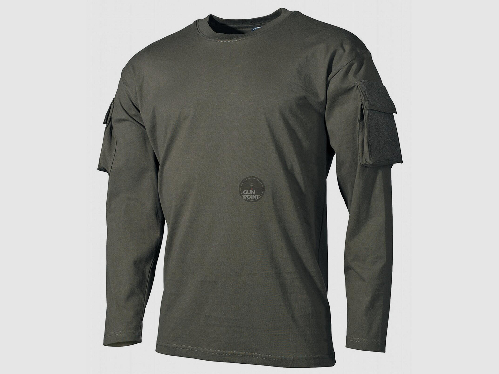 US Shirt, langarm, oliv,mit rmeltaschen - Gre: XXL