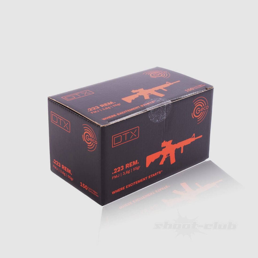 Geco DTX FMJ 3,56 / 55gr 150Stk.