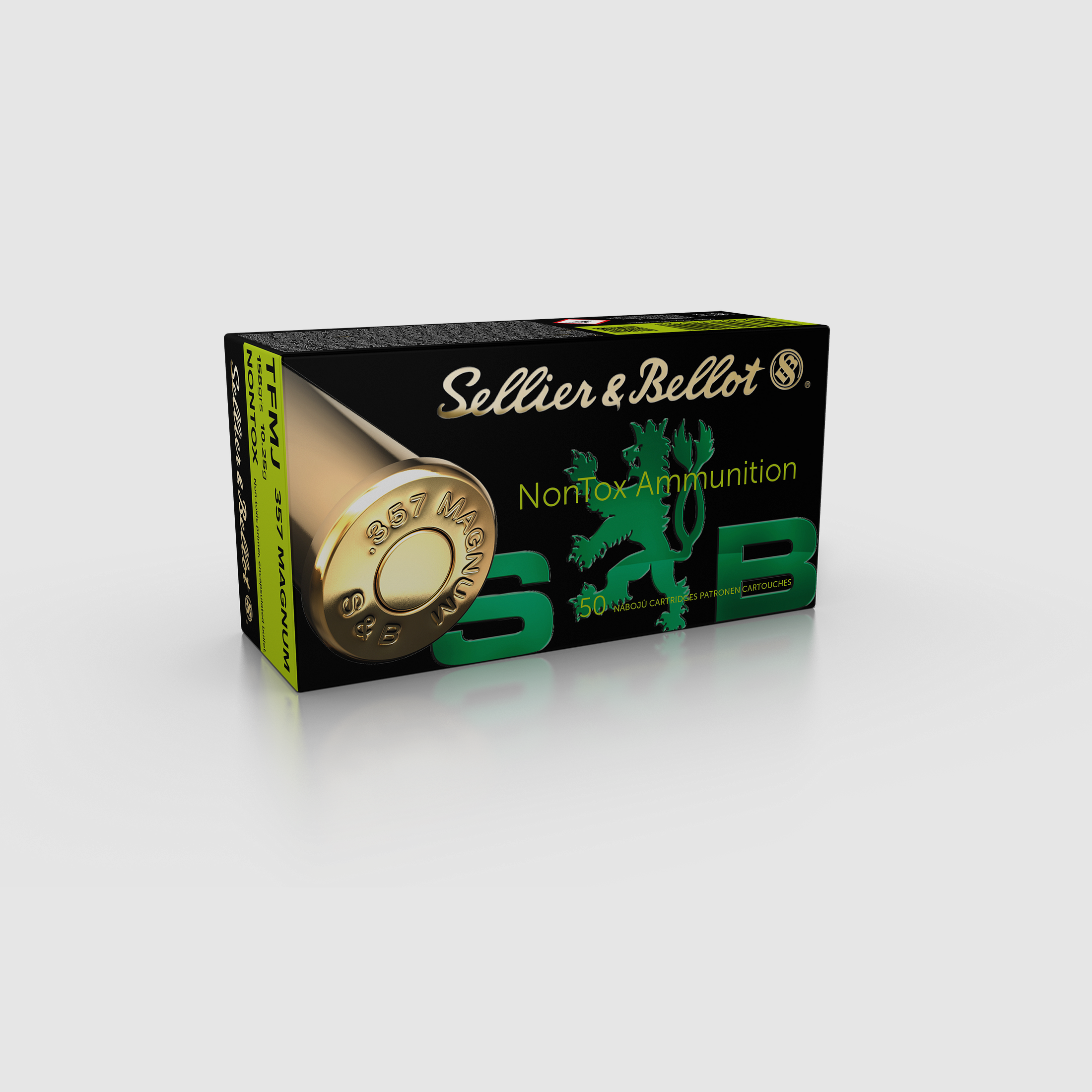 Sellier & Bellot Revolvermunition .357 Mag. 10,25g Total Metal Jacket Nontox, Bild 1 von 2