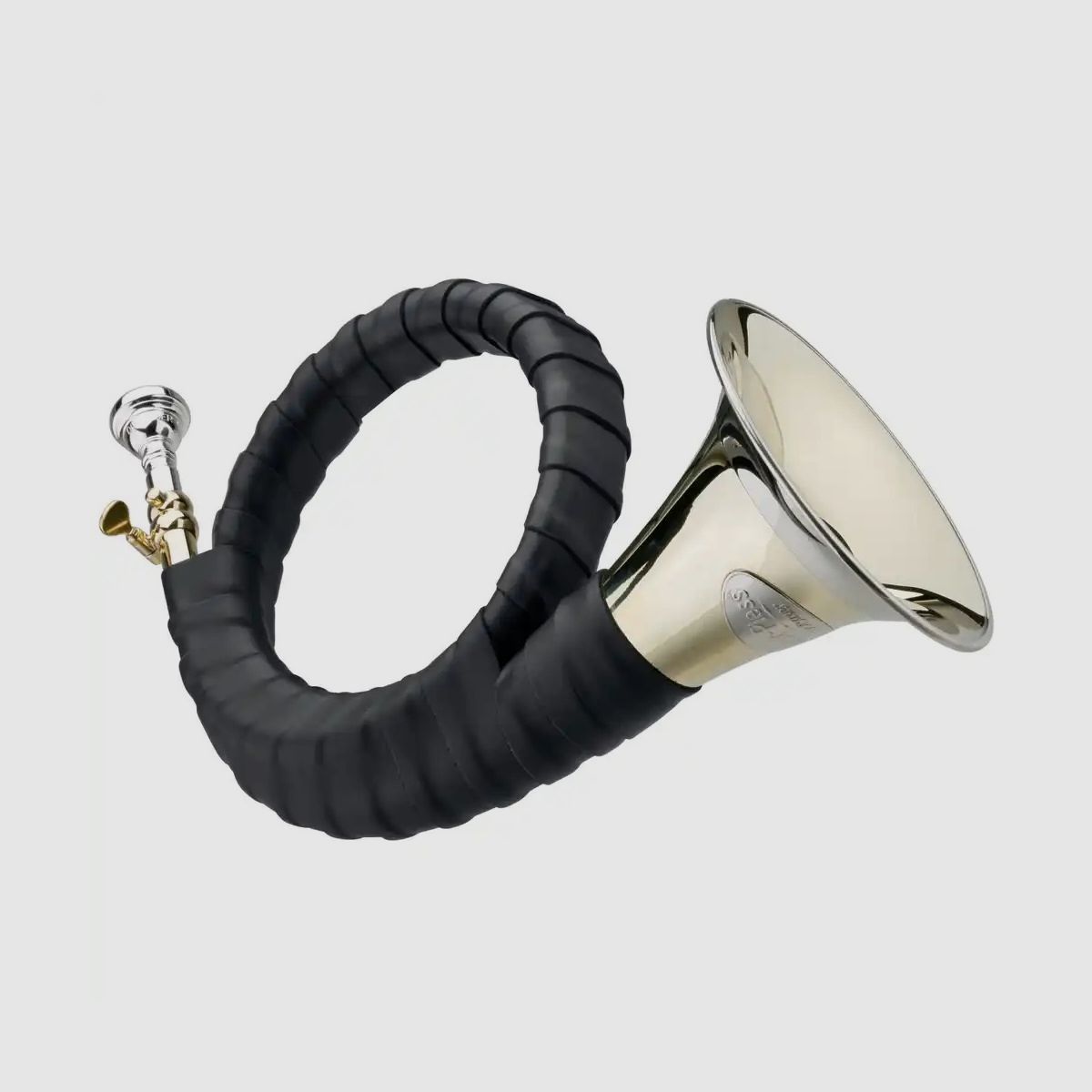 DOTZAUER Fürst-Pless-Horn mit echt Lederumwicklung & Stimmzug
