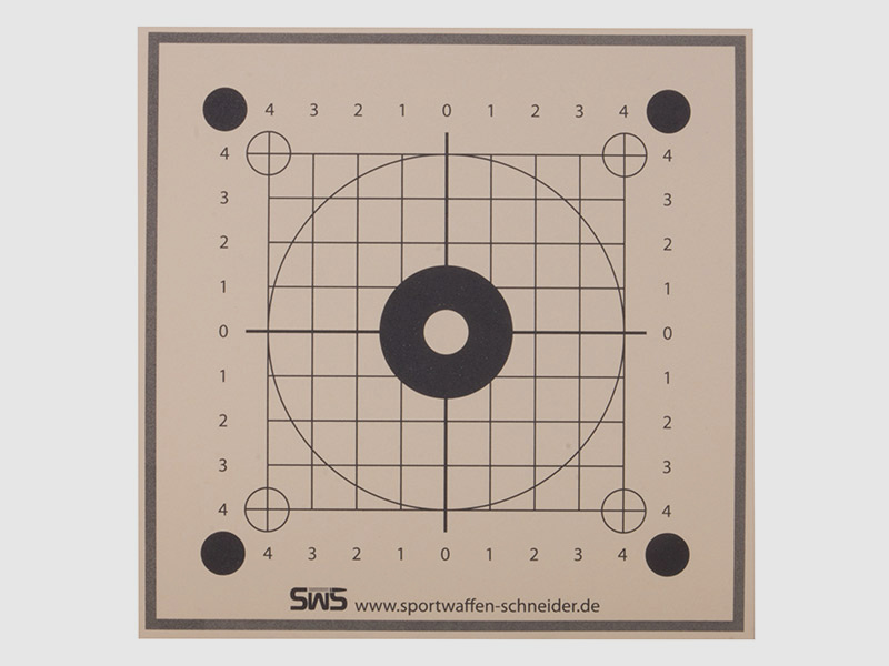 Luftgewehr Luftpistole Zielscheibe Sniper ideal fĂĽr Zielfernrohre 14 x 14 cm 10 StĂĽck