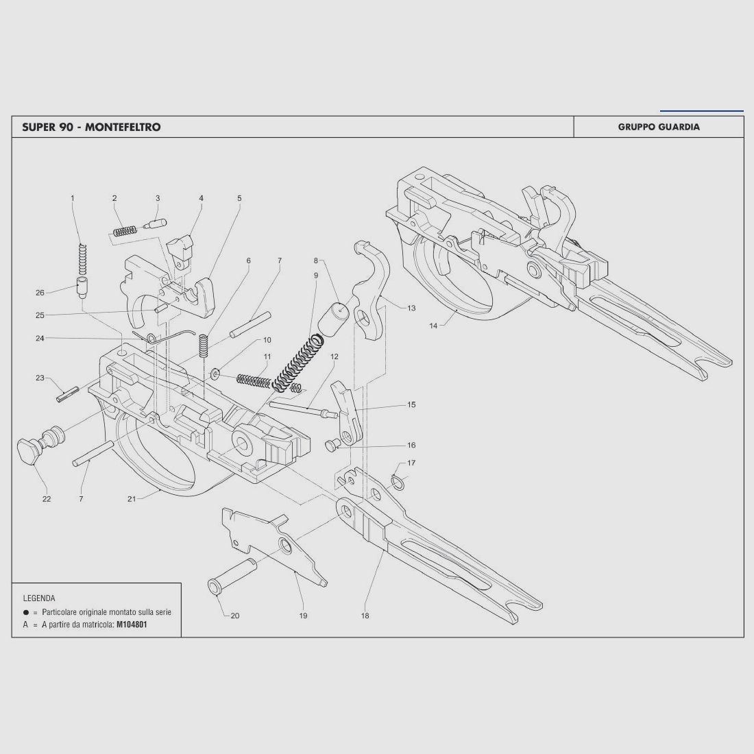 ESPLOSO BENELLI SUPER 90, immagine 2 di 3