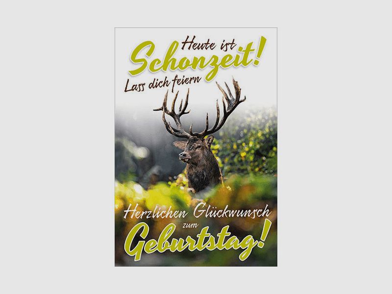Jagd Geburtstagskarten - 1