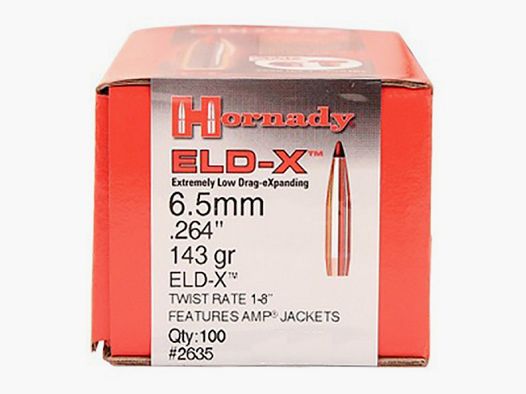 .264 Geschosse Hornady ELD-X 143 gr VE100