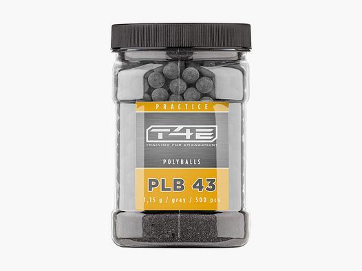 T4E Práctica PLB Calibre .43 Balas de plástico 500 disparos