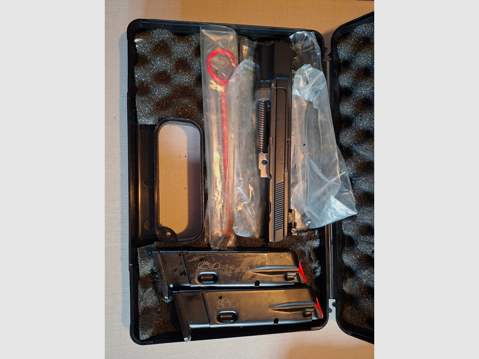 Brünner CZ75 9mm with interchangeable system 22lr.