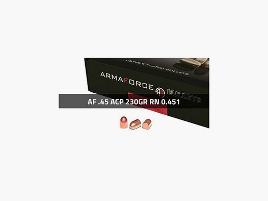 Geschosse Kal. 45-230 RN 250 Stk. ARMAFORCE