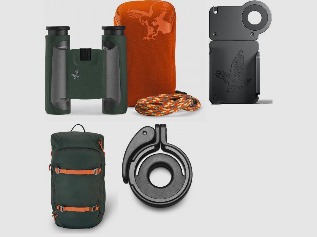 SWAROVSKI OPTIK Swarovski CL Pocket 10x25 Grün + Mountain Expertenpaket Wandern
