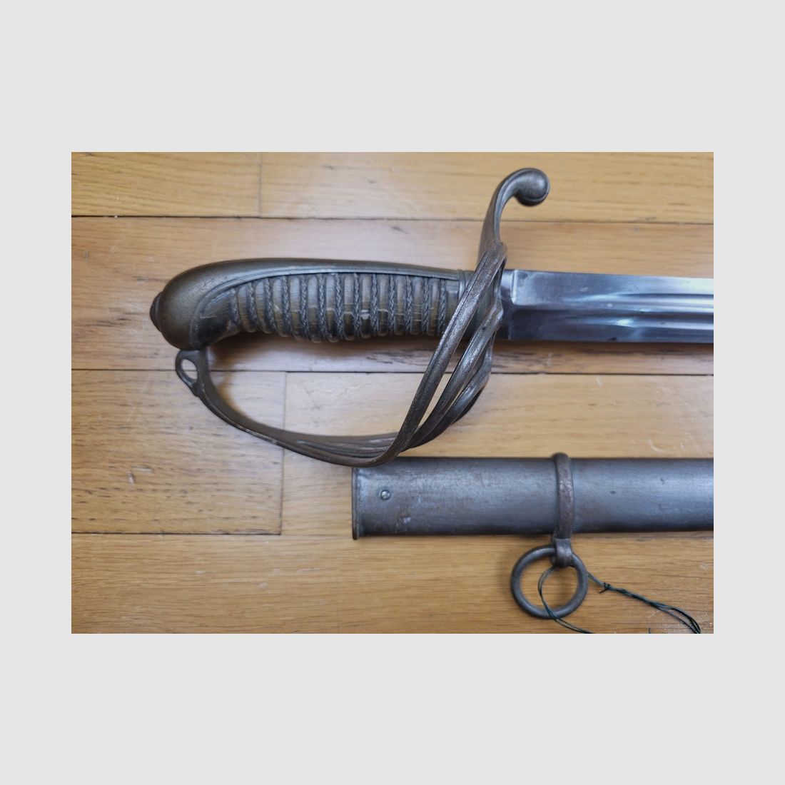 Sabre Modell vor 1882 – Zouave / Armee von Afrika – Breite Klinge mit doppelter Kerbe – FER-Griff mit Rillen – Coulaux – Um 1850-80 – selten – TBE, Bild 3 von 20