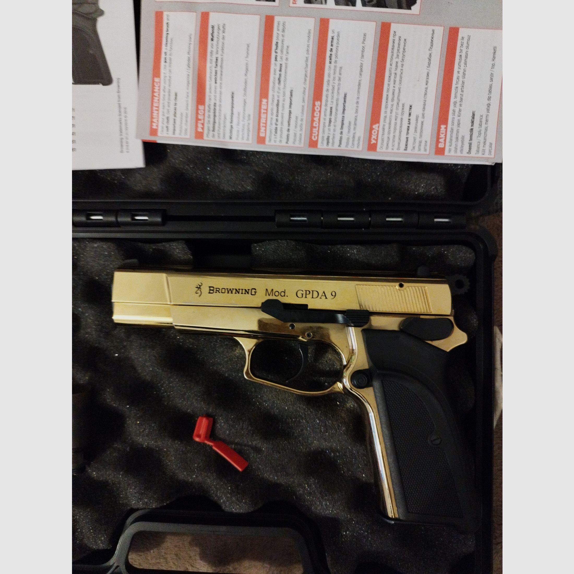 Browning GPDA 9 Gold Finish (24 Karat)
