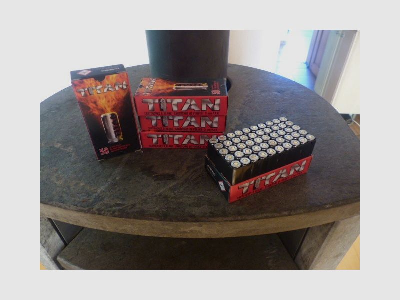 250 rounds cal. 9mm PAK Umarex Titan with real punch!