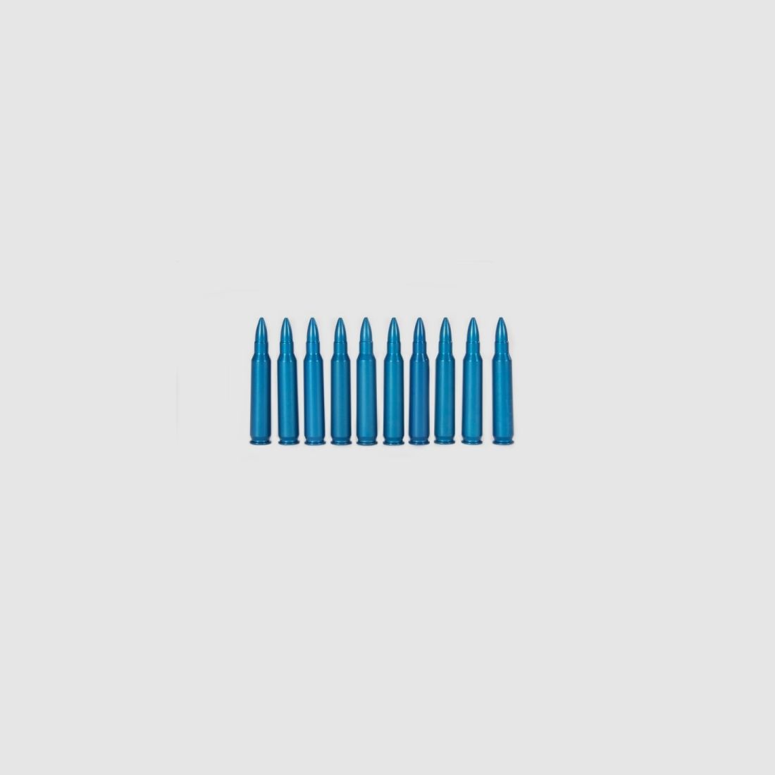 10 Blank Cartridges Metal Blue .223Rem Rifle