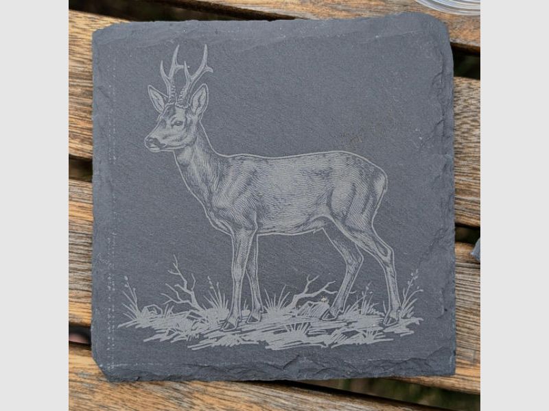 Hunting-themed slate coasters for hunters