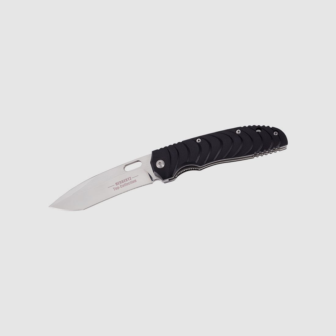Herbertz TOP Collection Einhandmesser, Stahl 440, Liner Lock, G10, Clip, Etui, Box