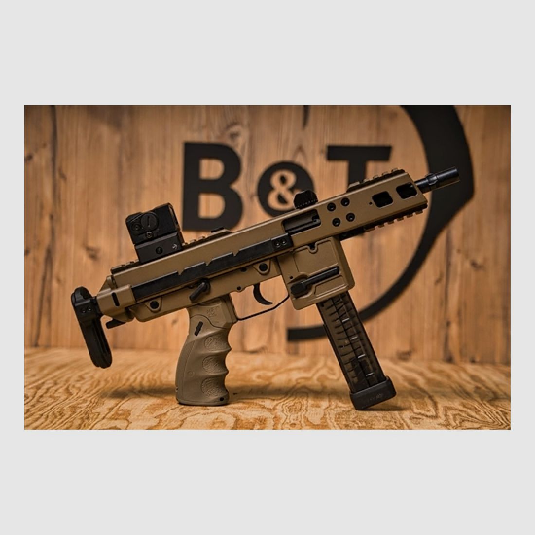 B&T Halbautomat KH9 Covert, 9mm Para, Coyote Tan