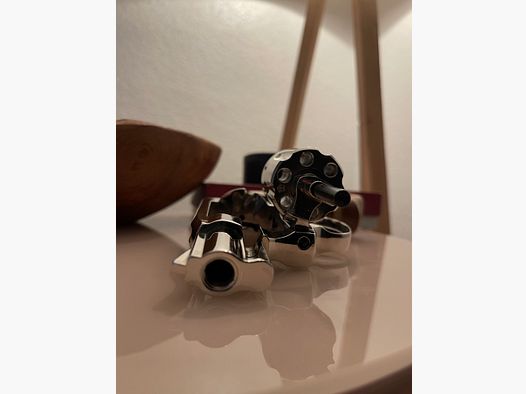 Pistolet alarmowy Mercury M1 9mm chrom z drewnianą rękojeścią OVP