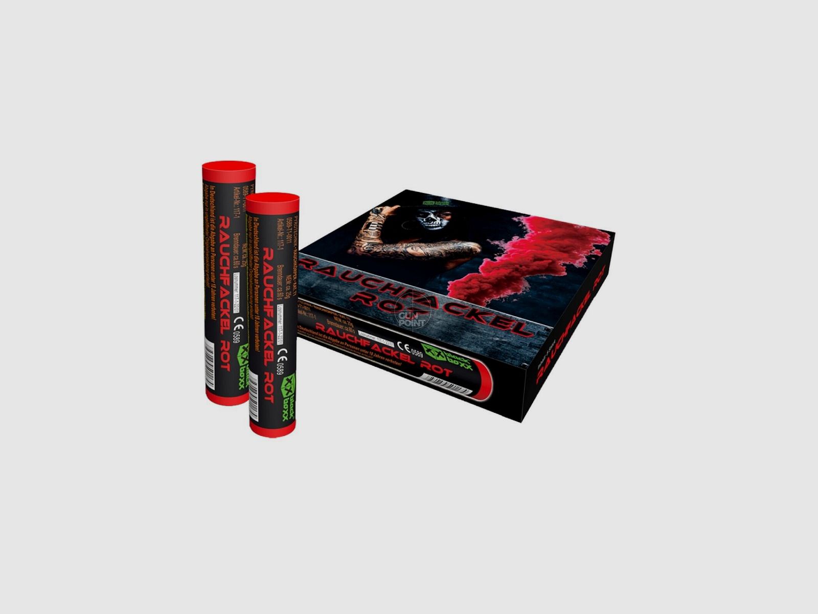 Blackboxx Rauchfackel 5er Pack 60 Sek. - Rot