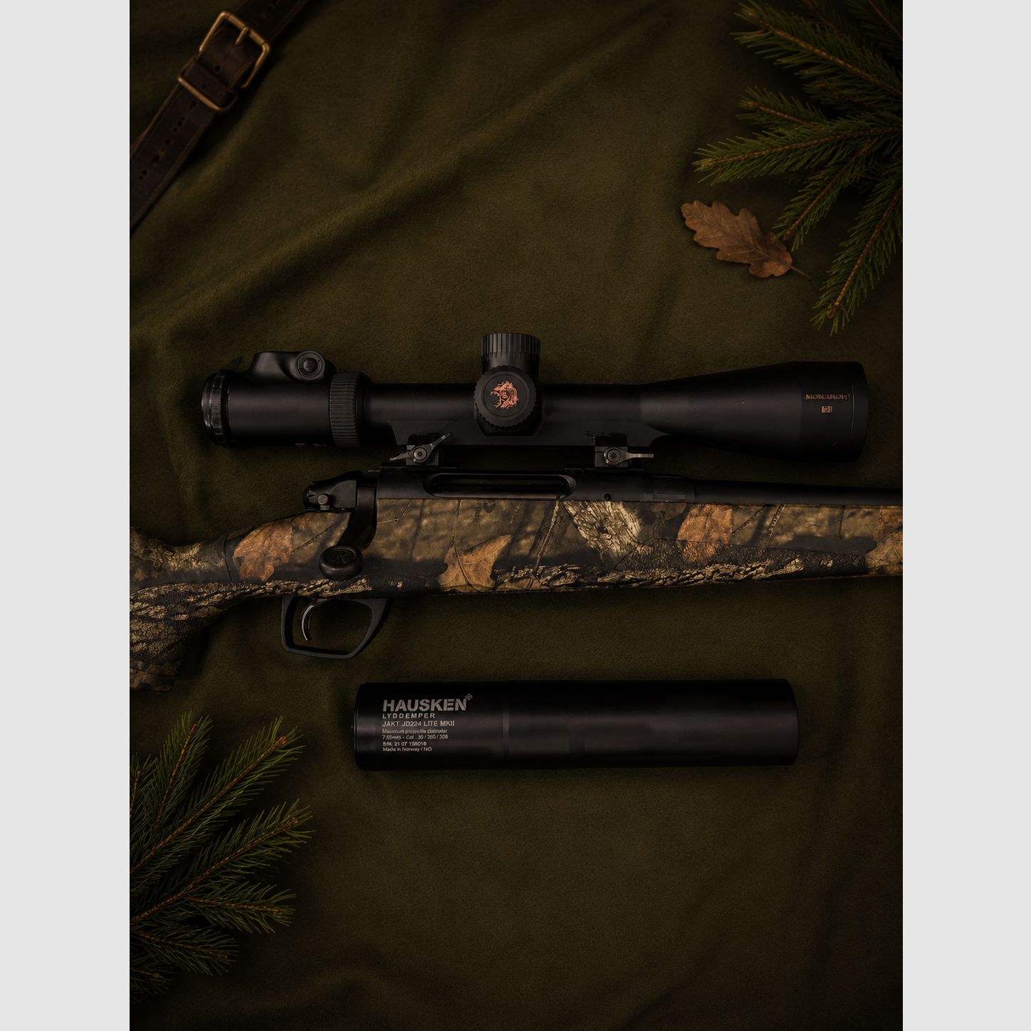 Repetierbüchse Remington mit Hausken Schalldämpfer