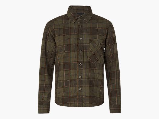 Seeland Glen Junior Flannel Shirt Pine Green/Dark Navy Check 12