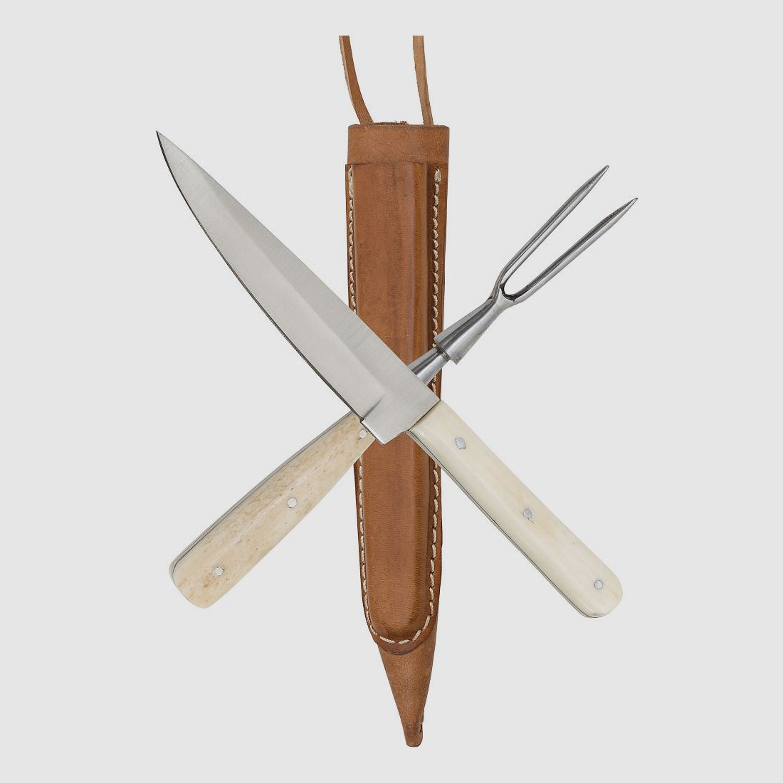 Mittelalterliches Besteckset aus Kunstknochen