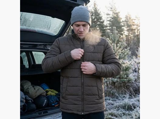 Wendeweste mit Stehkragen aus Polyester braun/navy M bis 2XL