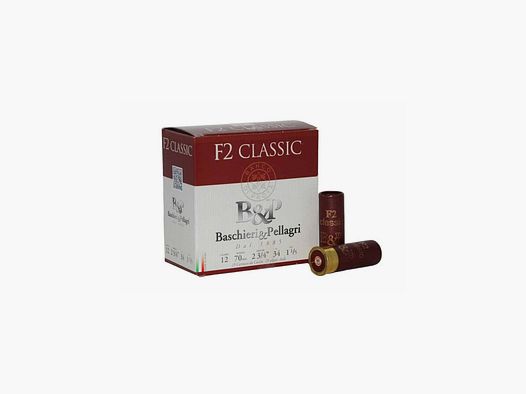 Kiste mit Patronen für die Jagd B&P F2 Classic 34gr.