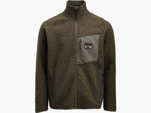 Lundhags Flok Pile Wool Fleece Sweater Forest Green Mężczyźni L