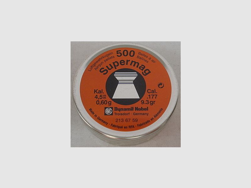 Supermag Flachkopf - 4,50mm/0,60g/9,3gr (a500)