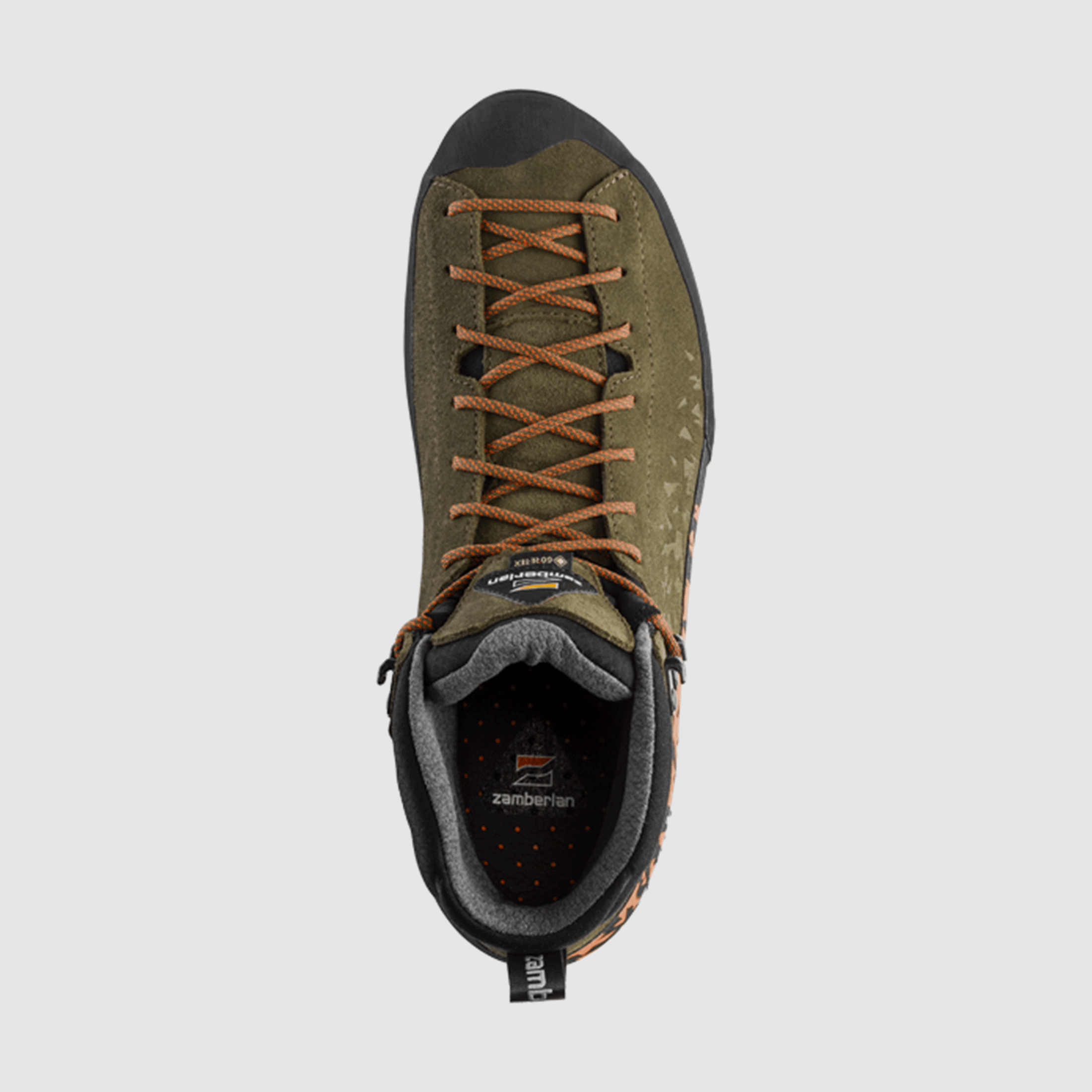 SCHOENEN – ZAMBERLAN – 226 SALATHE’ TREK GTX Donkergroen/Oranje, afbeelding 6 van 7