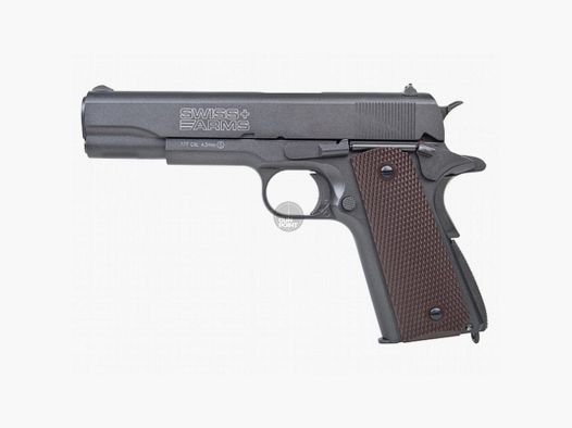 Luftpistole - Swiss Arms - P1911 Match - Co2-System BlowBack - Kal. 4,5 mm