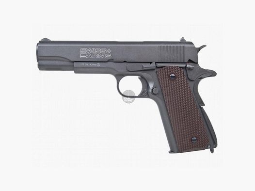 Luftpistole - Swiss Arms - P1911 Match - Co2-System BlowBack - Kal. 4,5 mm