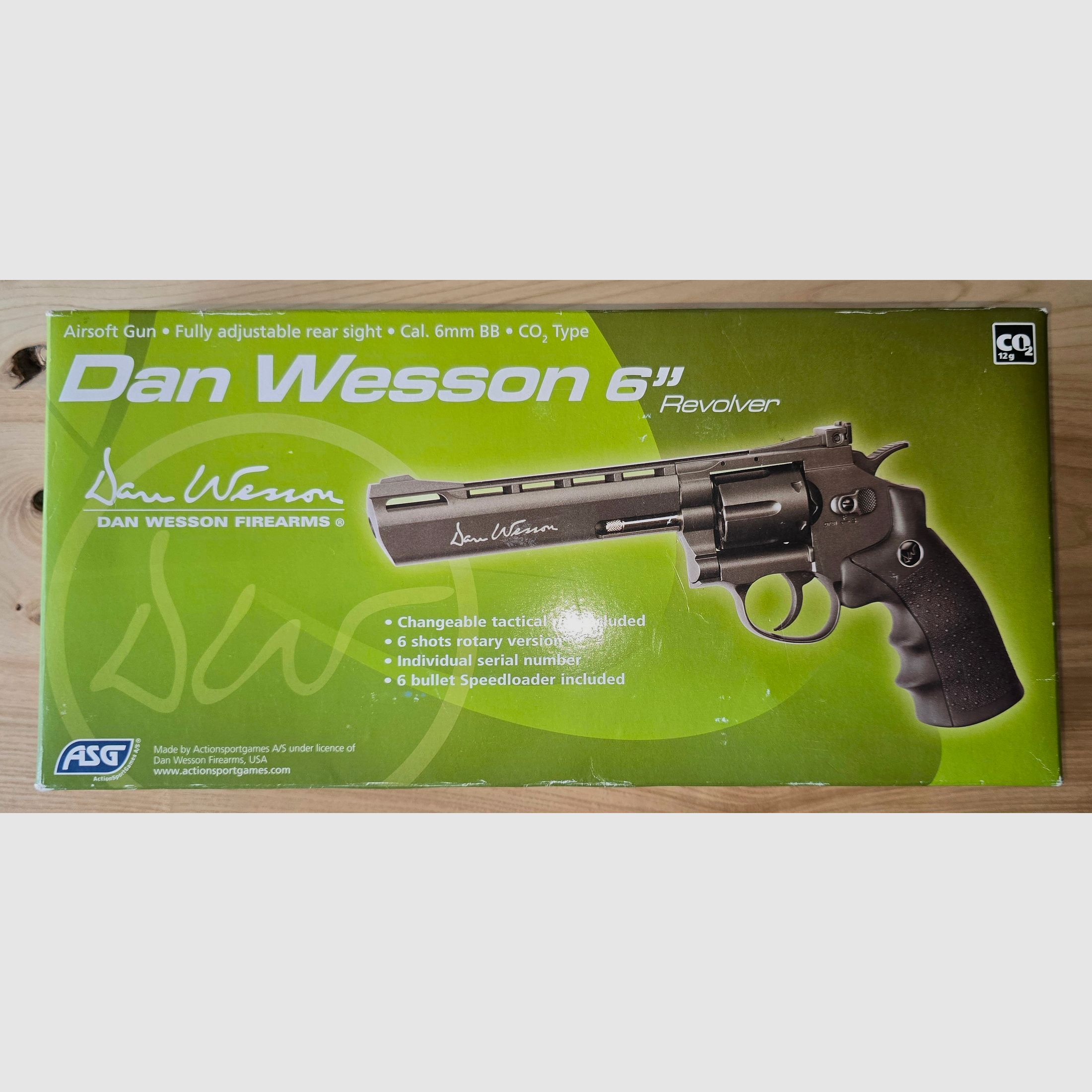 Softair Dan Wesson 6" w.Neu 1x benutzt in OVP