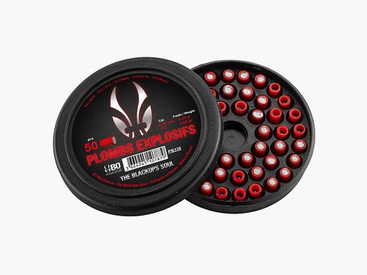 EXPLOSIVE PELLETS THE BLACK OPS SOUL FLAT HEAD CAL. 4.5 MM X50