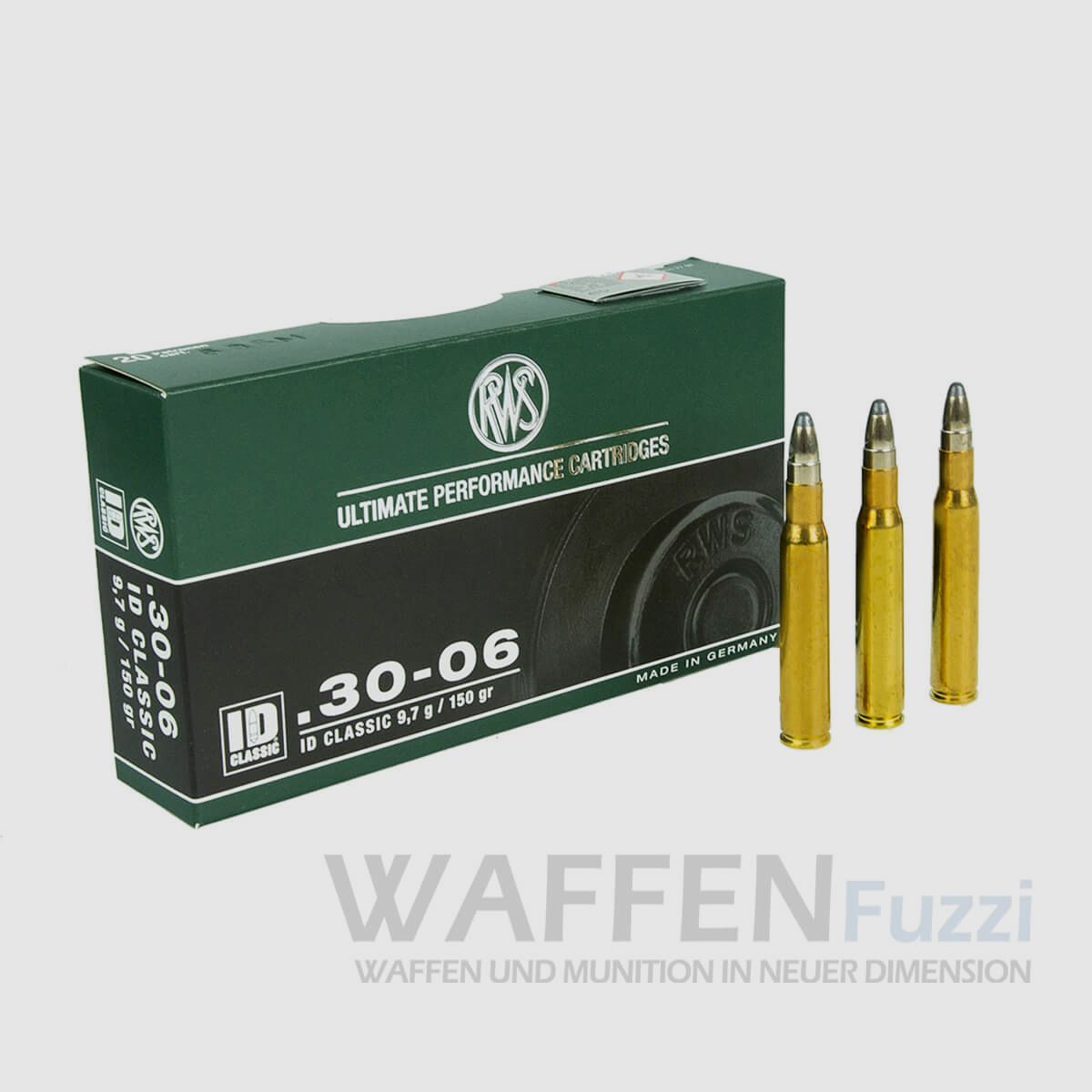 RWS Büchsenpatronen ID Classic Kaliber .30-06 150grs