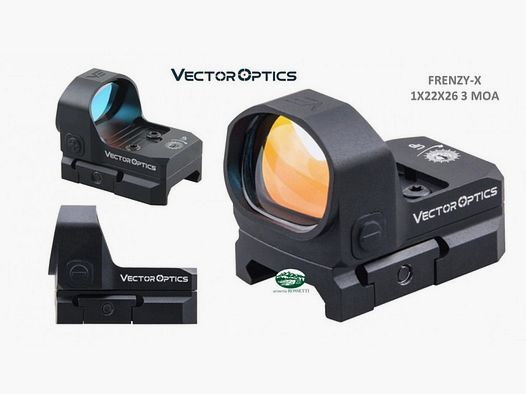 VECTOR OPTICS Rotpunkt FRENZY-X 1x22x26 3 moa