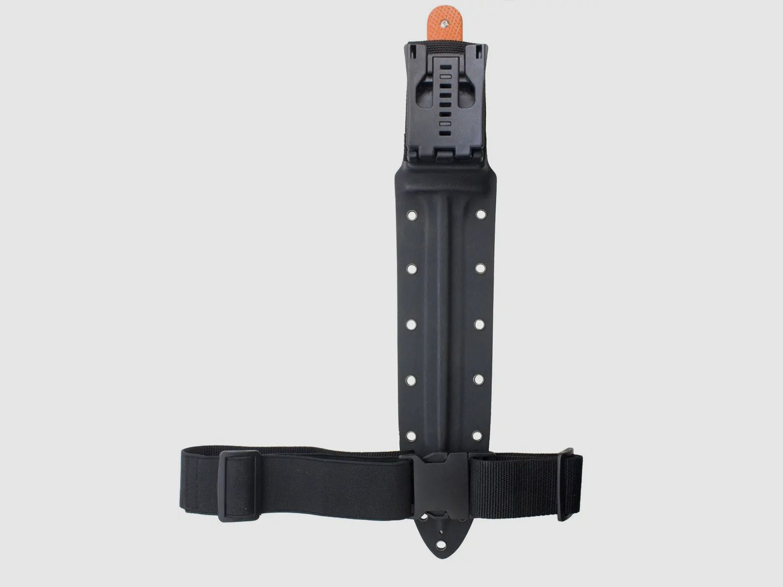 PUMA XP pig sticker 15, Abfangmesser, Orange G10 mit Fischhaut, Kydex Scheide