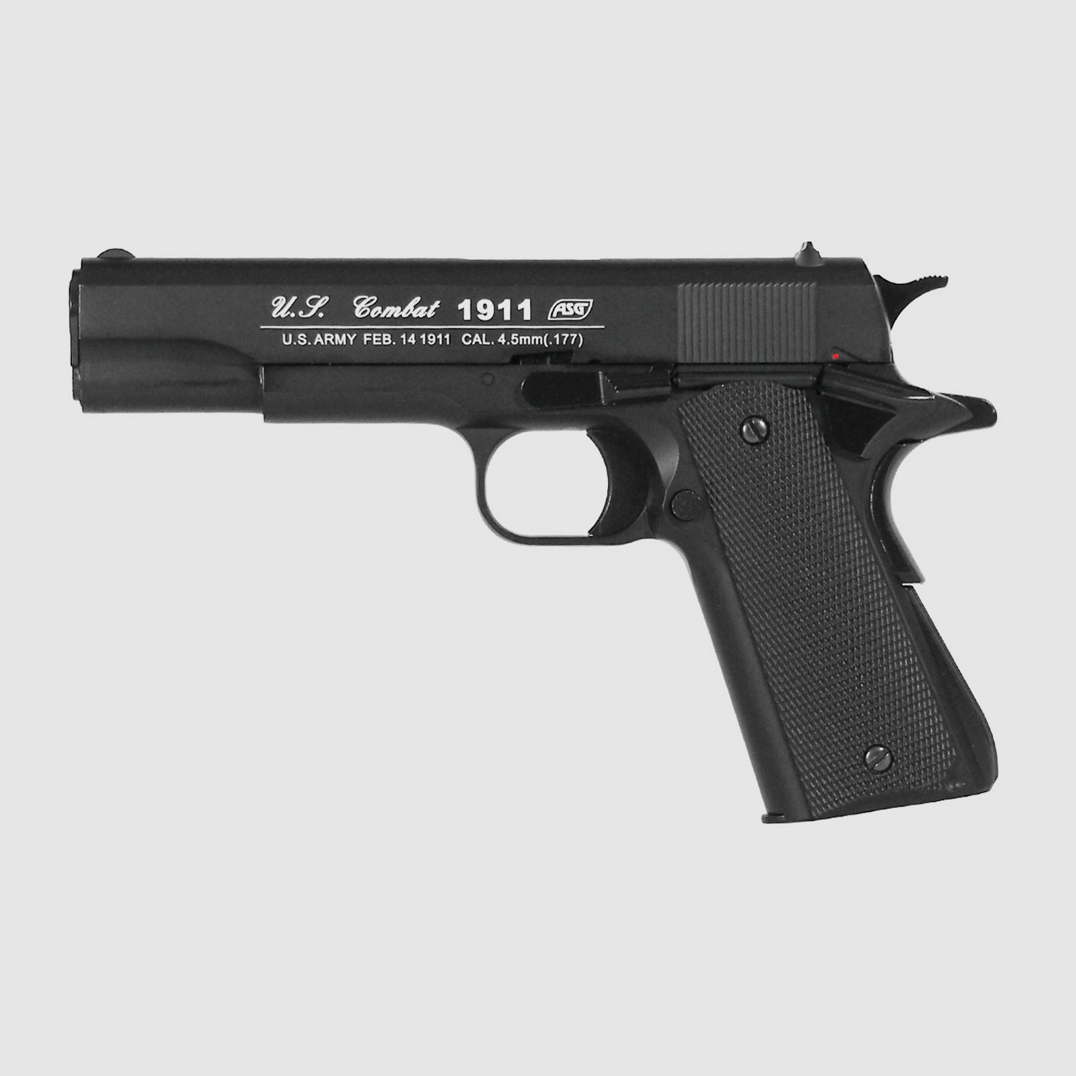 ASG 1911 US-C Schwarz 4,5mm BB - Druckluft Co2 BlowBack
